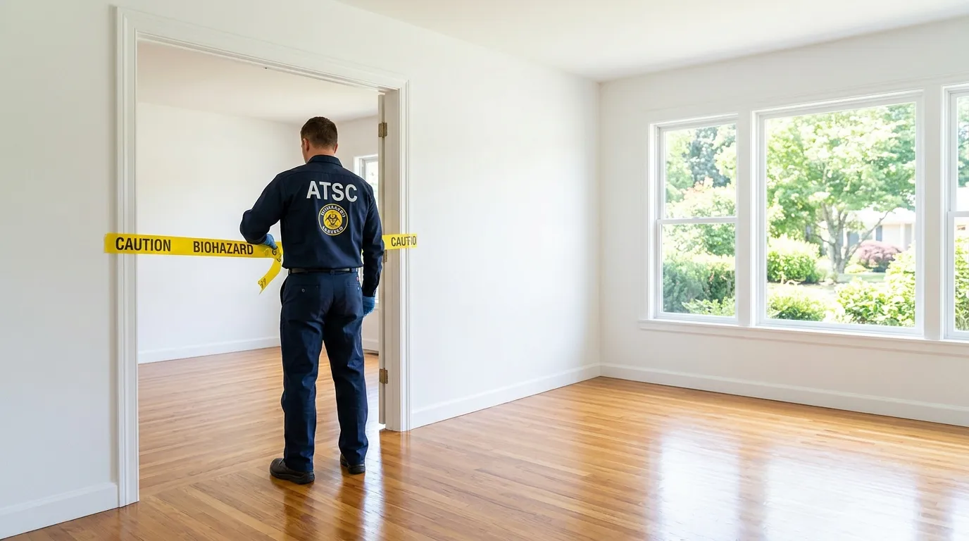 Certified biohazard cleanup crew performing Trauma Scene Cleanup in Lealman